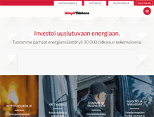 Tablet Screenshot of lampoykkonen.fi